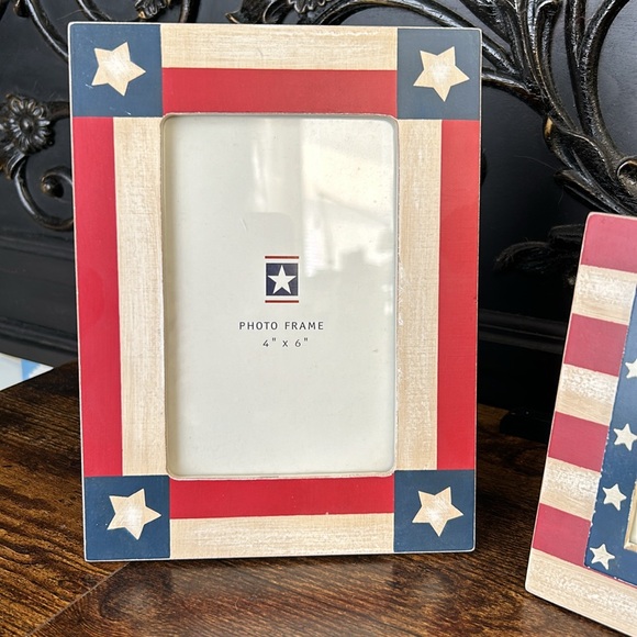 Set of two brand new American flag, Texas, Fourth of July theme picture frames! - Picture 2 of 3